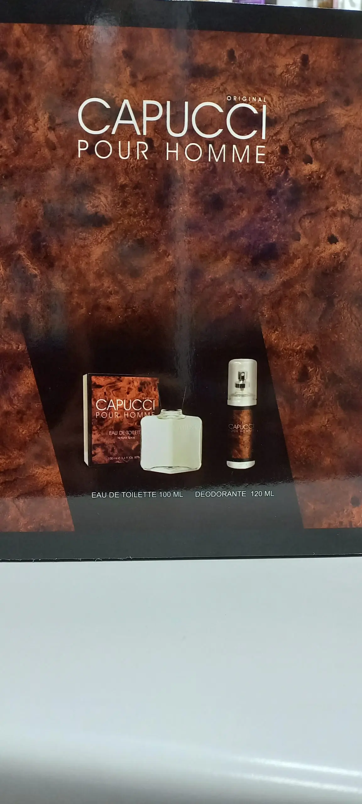 CAPUCCI POUR HOMME CONFEZIONE REGALO EAU DE TOILETTE 100 ML + DEODORANTE SPRAY NO GAS 120 ML - immagine 2