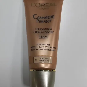 L’OREAL FONDOTINTA CASHMERE PERFECT 16 BEIGE DORE’