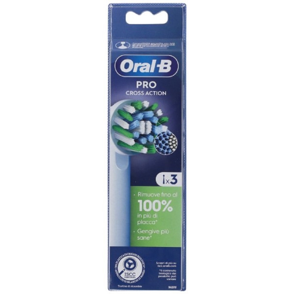 Oral-B Braun Testine di ricambio Pro Cross – 3 pz - immagine 2