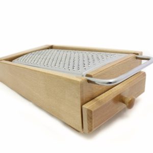 GRATTUGIA Formaggio in legno con raccoglitore