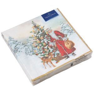 Villeroy & Boch Winter Specials Tovaglioli L Babbo Natale con abete rosso