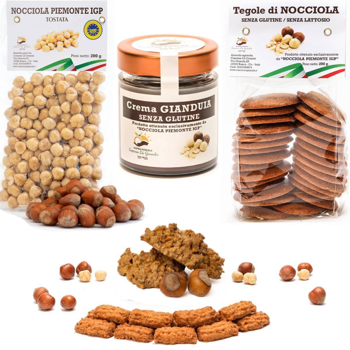 Box Degustazione Prodotti a base di Nocciole Piemonte IGP (senza glutine) - immagine 2