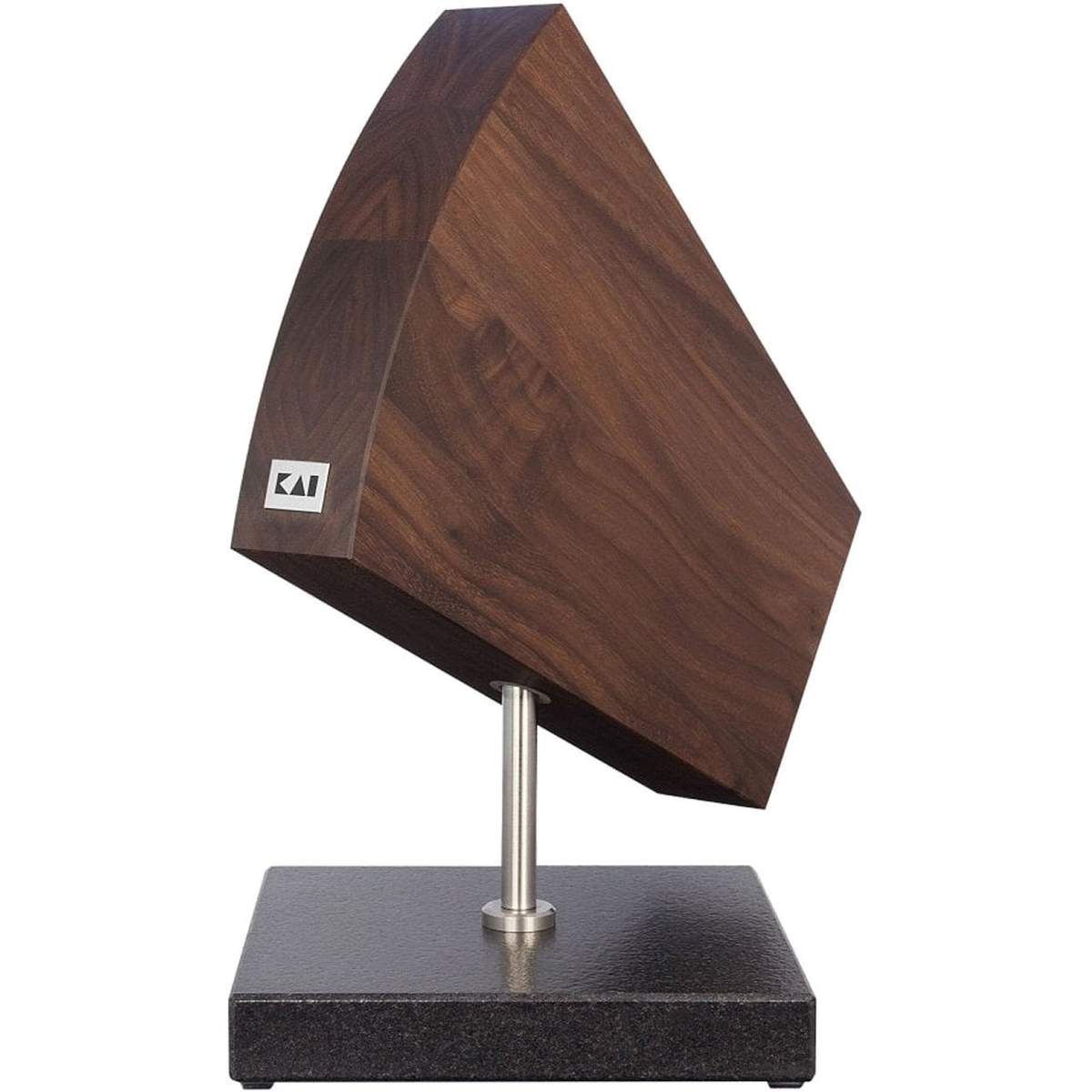 Ceppo portacoltelli girevole in Noce Kai DM-0799