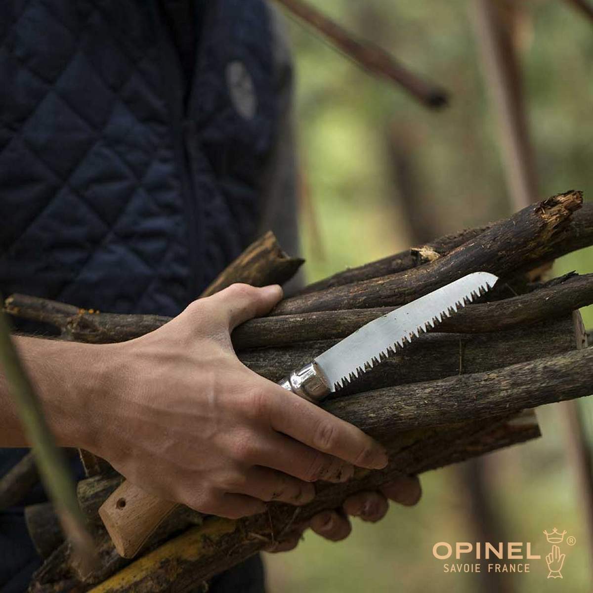 Seghetto Opinel N°12 richiudibile con lama dentata 12 cm O-165126 - immagine 5