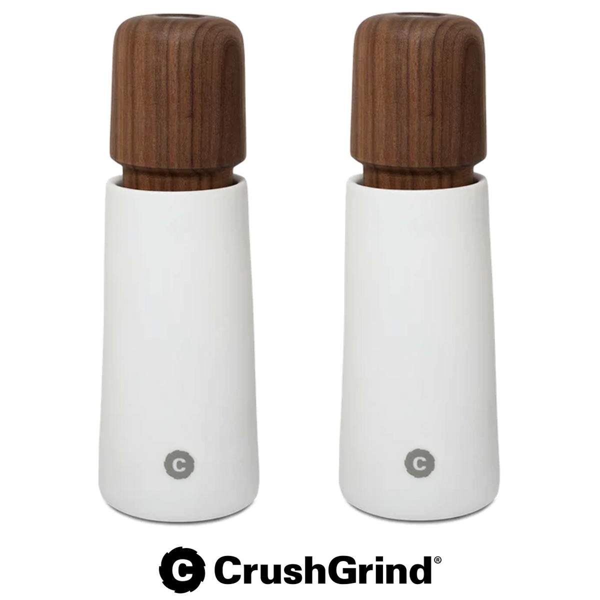 Set of 2 sale e pepe Stockholm in ceramica white CrushGrind CGSTO17WHPW - immagine 3