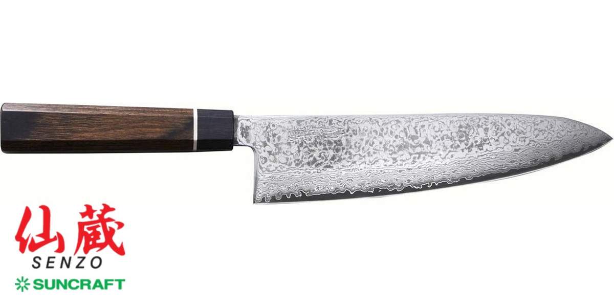 Cotello Chef Suncraft Senzo Black 20 cm BD-05 - immagine 3