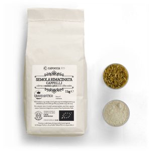 Semola biologica rimacinata di grano antico Cappelli