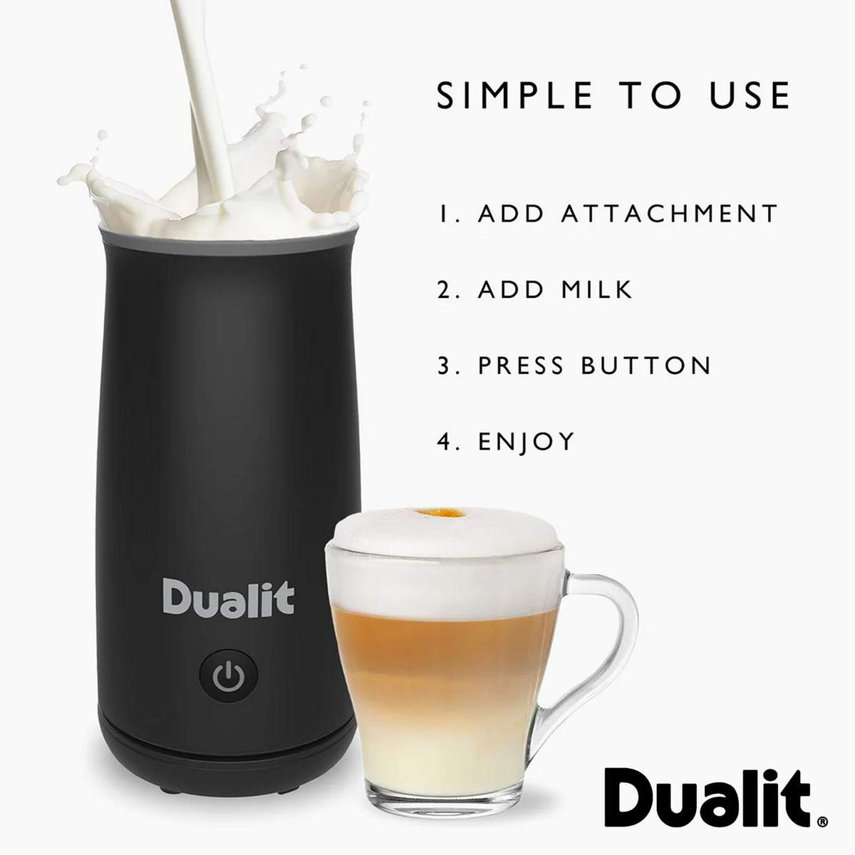 Montalatte e cioccolato Dualit Milk Frother DU-84146 - immagine 5