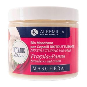 MASCHERA CAPELLI RISTRUTTURANTE PANNA E FRAGOLA alkemilla