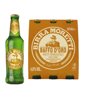 Birra Moretti Baffo Oro Tris cl 33  X24