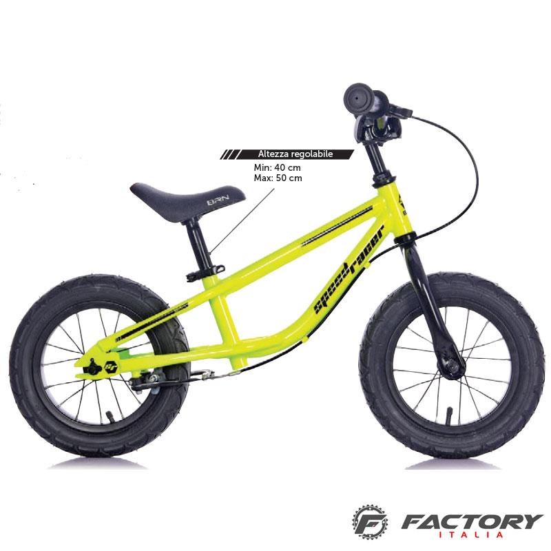 Bici senza pedali bimbo Speed Racer Gialla Fluo - immagine 2
