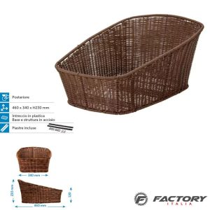 Cestino acciaio e plastica posteriore hawaii