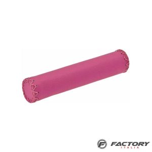 Manopole bici in ecopelle urban rosa