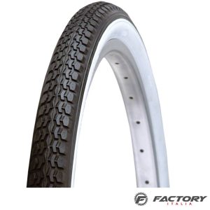 Copertone bici cruiser 26×1.75 nero-bianco