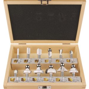 Makita D-53556 SET FRESE 12 PEZZI PER FRESATRICI GAMBO 8 MM