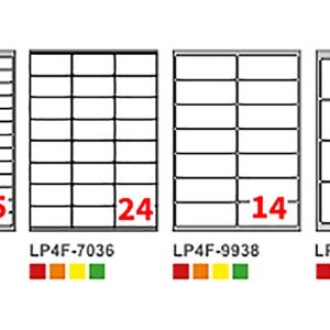 Etichette Multifunzione in Carta Colorata Opaca VERDE con Stampa Laser Inclusa In Bianco Nero