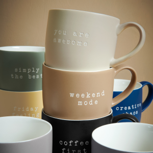 Asa Selection Mug “Hey!” con scritta