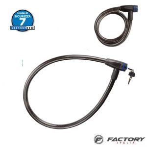 Lucchetto bici a cavo BRN nero