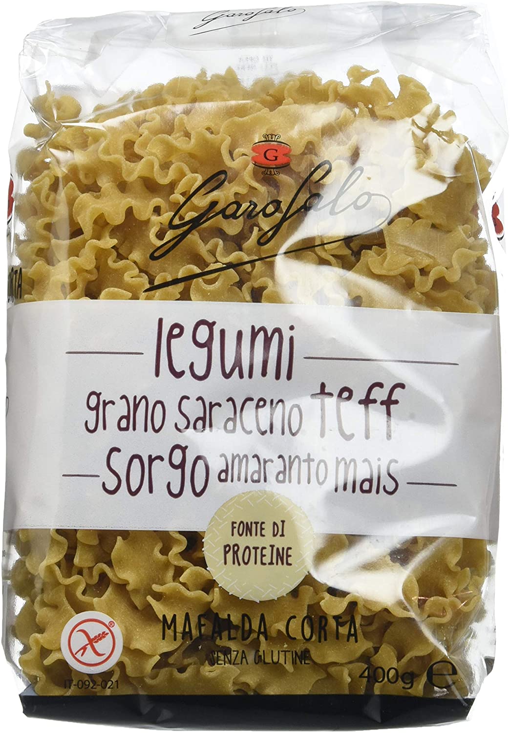 Mafalda pasta senza glutine GAROFALO 400gr - immagine 2