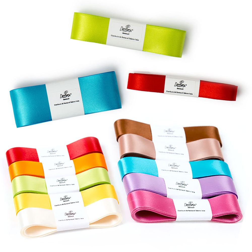 Nastro in Raso Basso cm 1,5Hx5 metri – Marrone - immagine 3