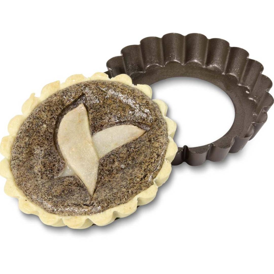 Mini Tortiera Antiaderente con Fondo staccabile – cm 12 (2 pz) - immagine 4