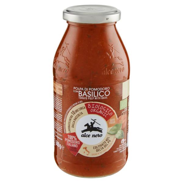 Polpa di Pomodoro con Basilico BIO ALCE NERO 500Gr