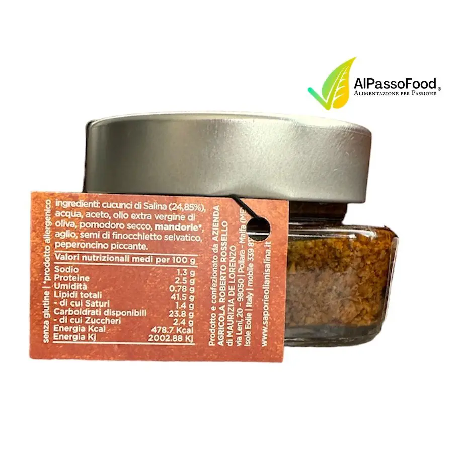 CucunciAmo Patè di Cucunci di Salina SlowFood® 100g - immagine 4