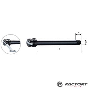 Perno passante Ghost anteriore M15XP1.5 lungo 158 mm