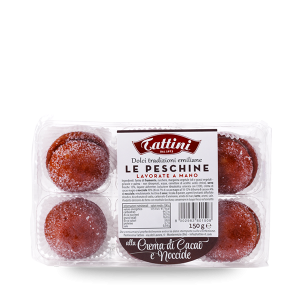 Pesche con ripieno crema di Cacao e Nocciole TATTINI 150gr