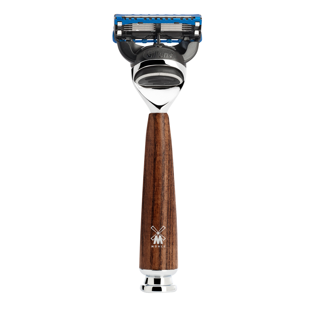 Set Rasatura a Mano Muhle “Rytmo” – Rasoio Fusion, Pennello Tasso, Trespolo - immagine 4