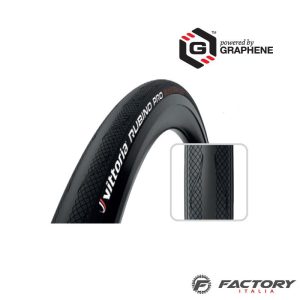 Copertone bici corsa vittoria rubino pro 700×25 nero