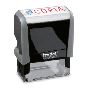 TRODAT PRINTY 4912 Timbro da Ufficio “COPIA” Blu-Rosso Autoinchiostrante Rettangolare 47×18 mm