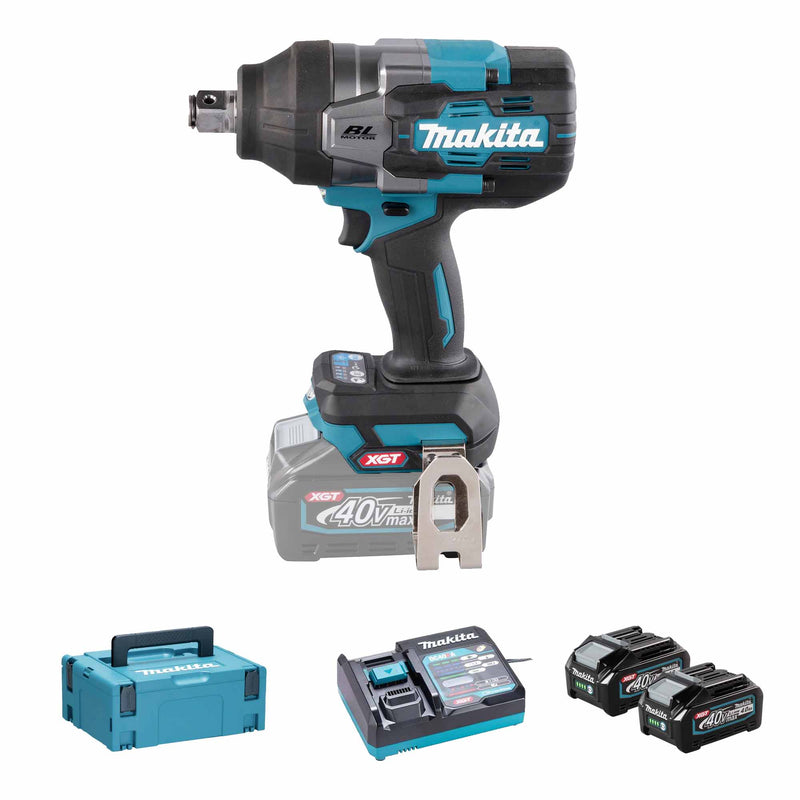 Makita TW001GM201 AVVITATORE A IMPULSI 40V XGT 4AH ATTACCO 3/4″ - immagine 2