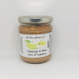 Composta di mele con fiori di sambuco