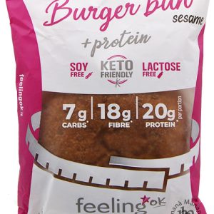FeelingOK Burger Bun al Sesamo + Protein 80 g.
