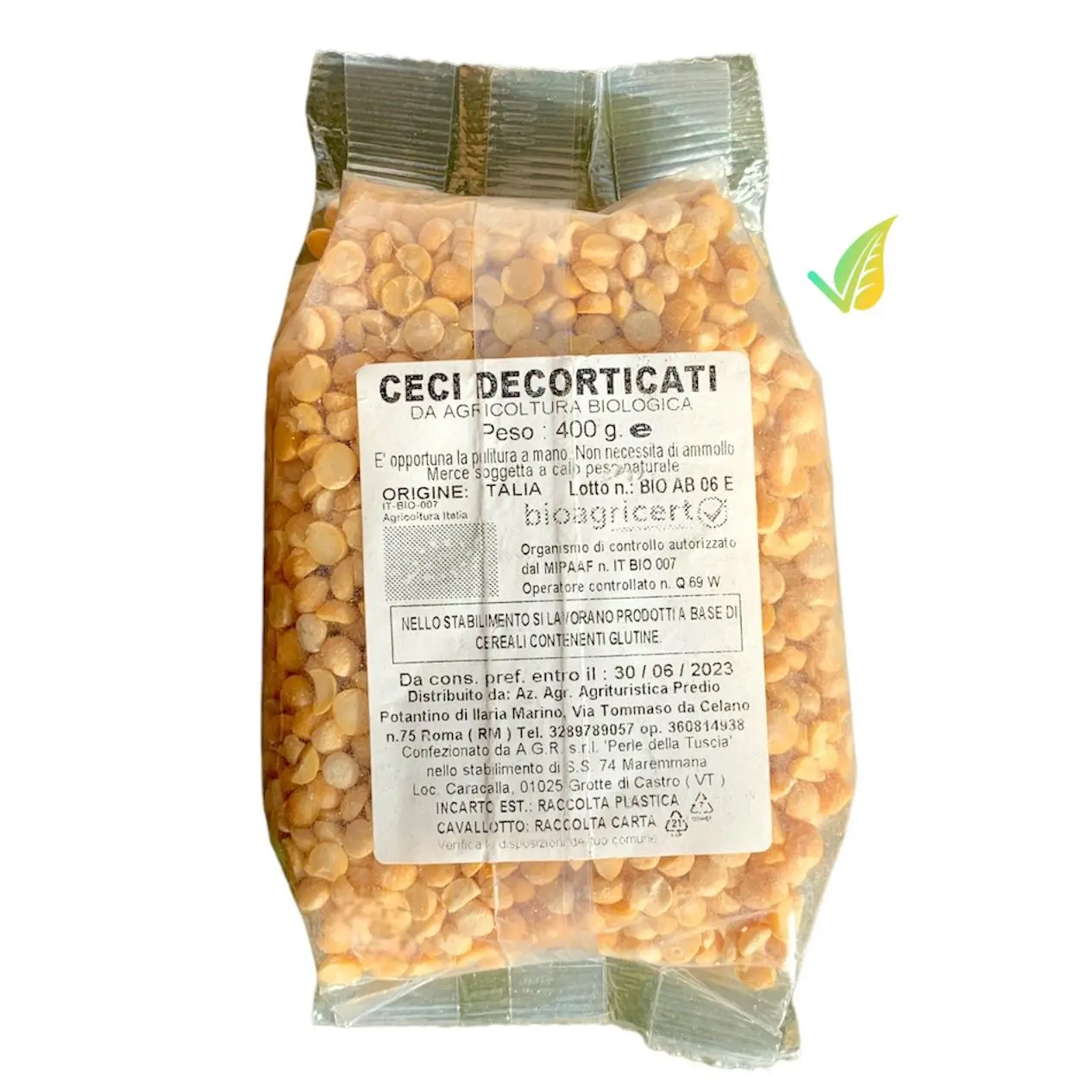 Ceci Decorticati Biologici 400g - immagine 3