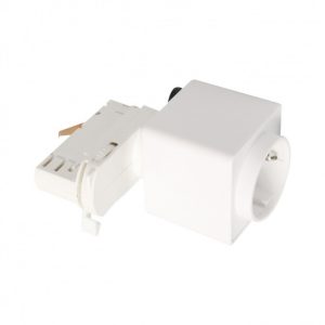 Presa schuko per binario trifase modulare bianca