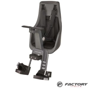 Seggiolino bici bimbo anteriore exclusive mini plus bobike grigio