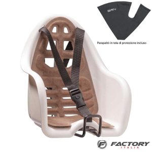 Seggiolino bici anteriore BRN ufo bianco