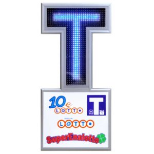 T Tabacchi a led misura  cm. 45×95