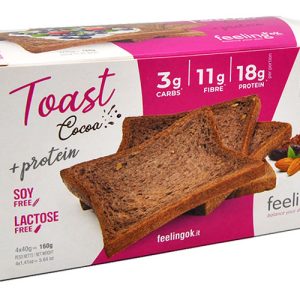 FeelingOK Toast Cacao + Protein 4 X 40 g.